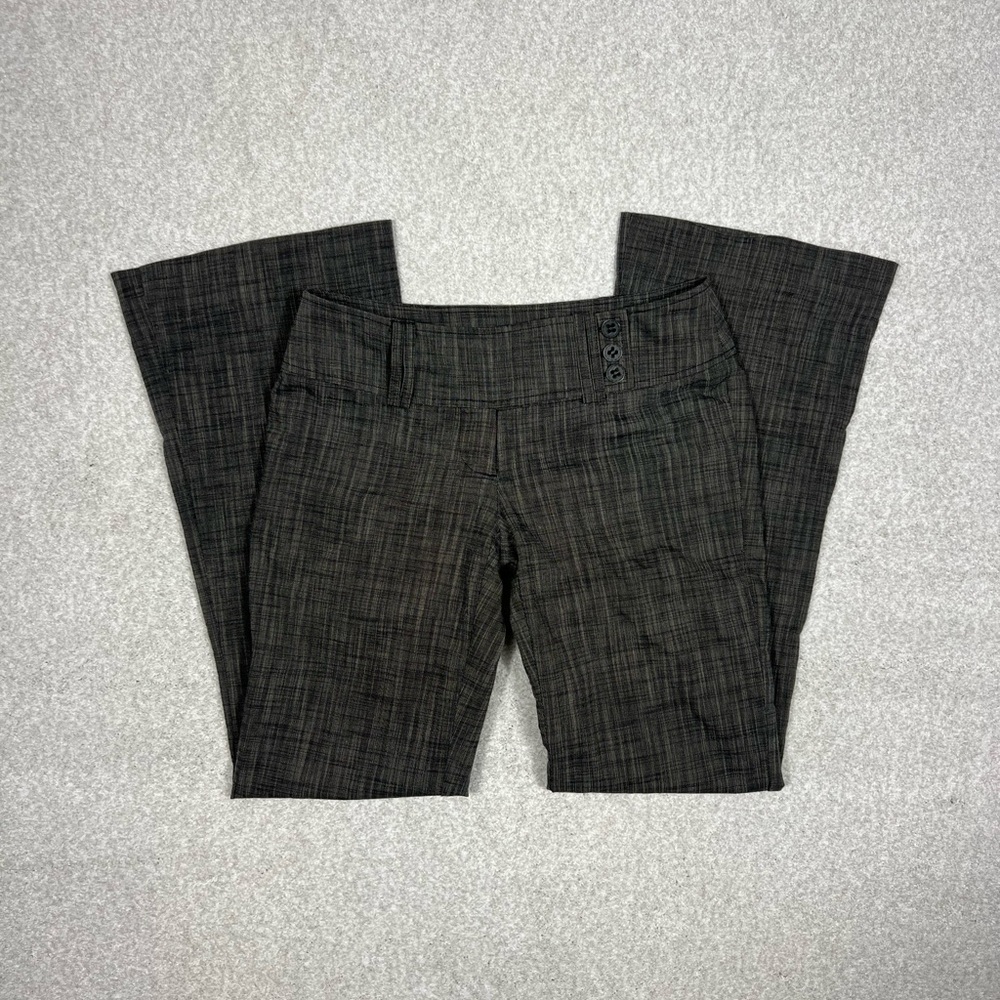 VTG Dynamite Black Plaid Bootcut Pants